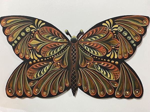 Yellow & Orange Butterfly Printed Packet